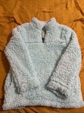 C&C California Light Mint Sherpa Pullover